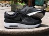 我穿nike鞋把妹 2013max90至新爆款限亮款男透气型跑步鞋黑灰