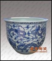 景德镇陶瓷大缸 陶瓷鱼缸 开业乔迁礼品 闪光灯陶瓷大缸